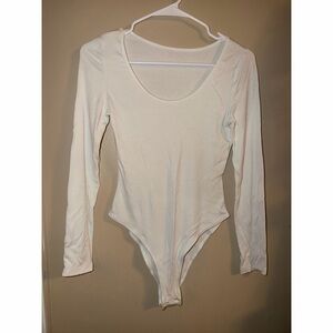 White Long Sleeve Bodysuit